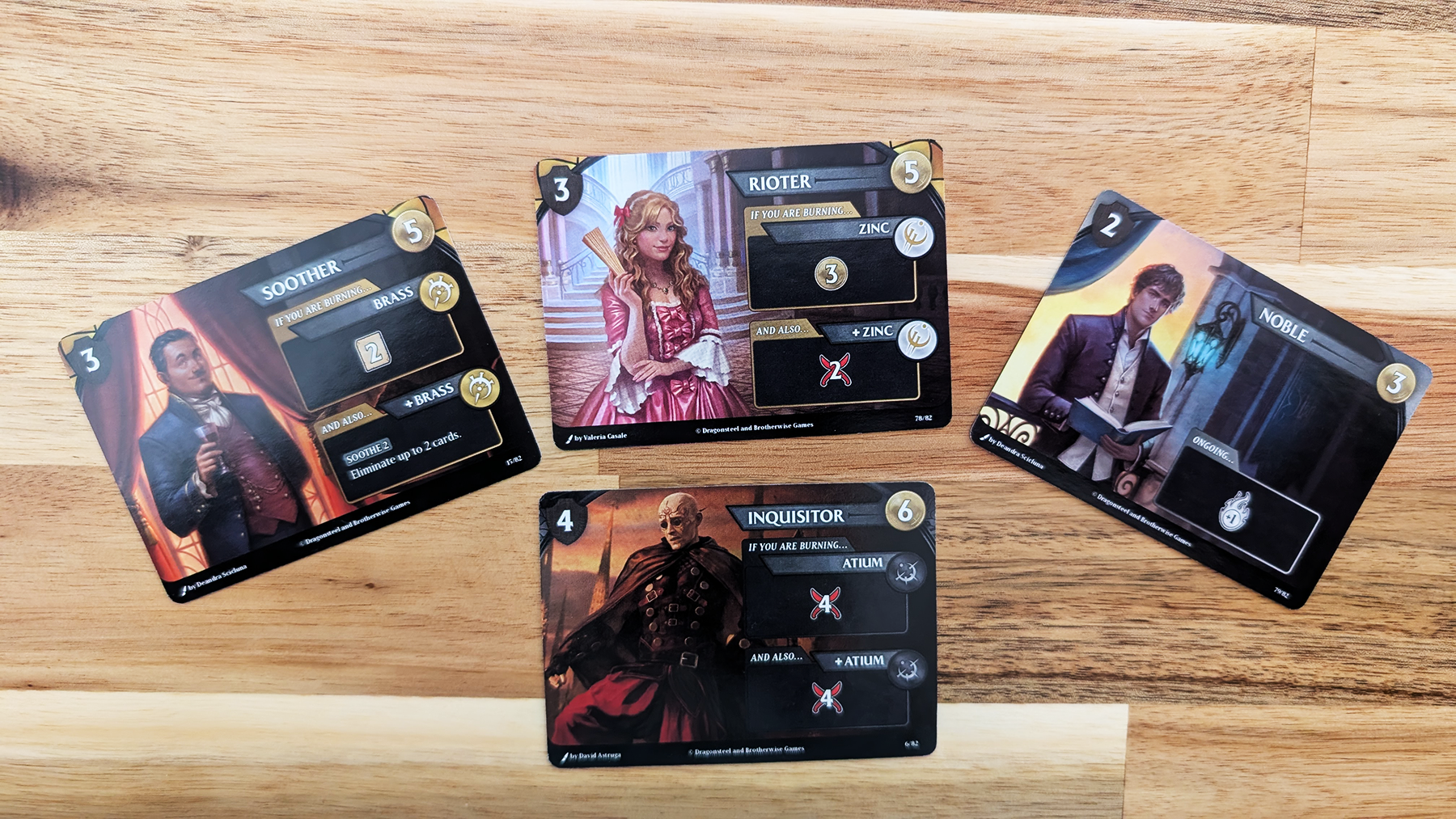 Mistborn Deckbuilding Game Ally Cards