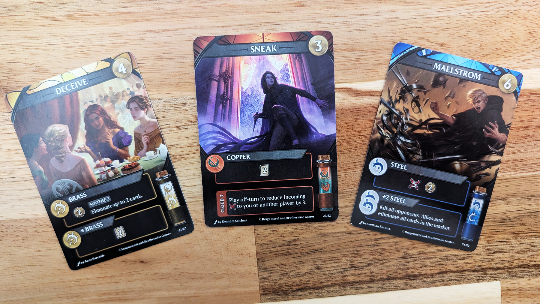 Mistborn Deckbuilding Game cards