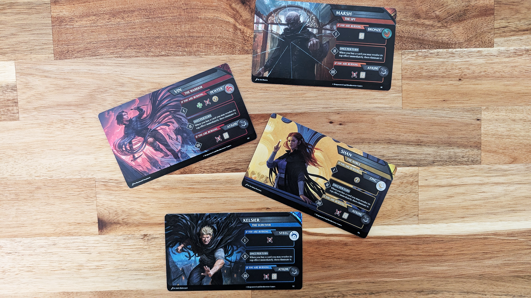 Mistborn Deckbuilding Game Champion Cards