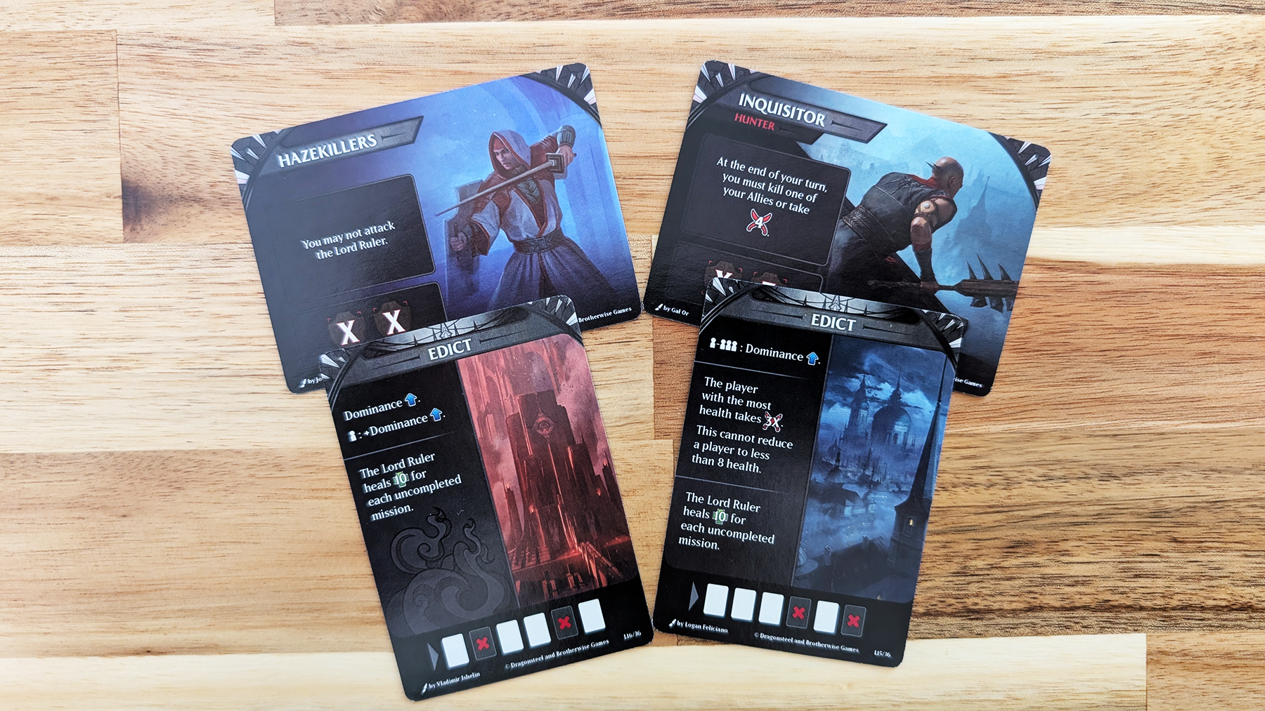 Mistborn Deckbuilding Game Edicts and Adversaries