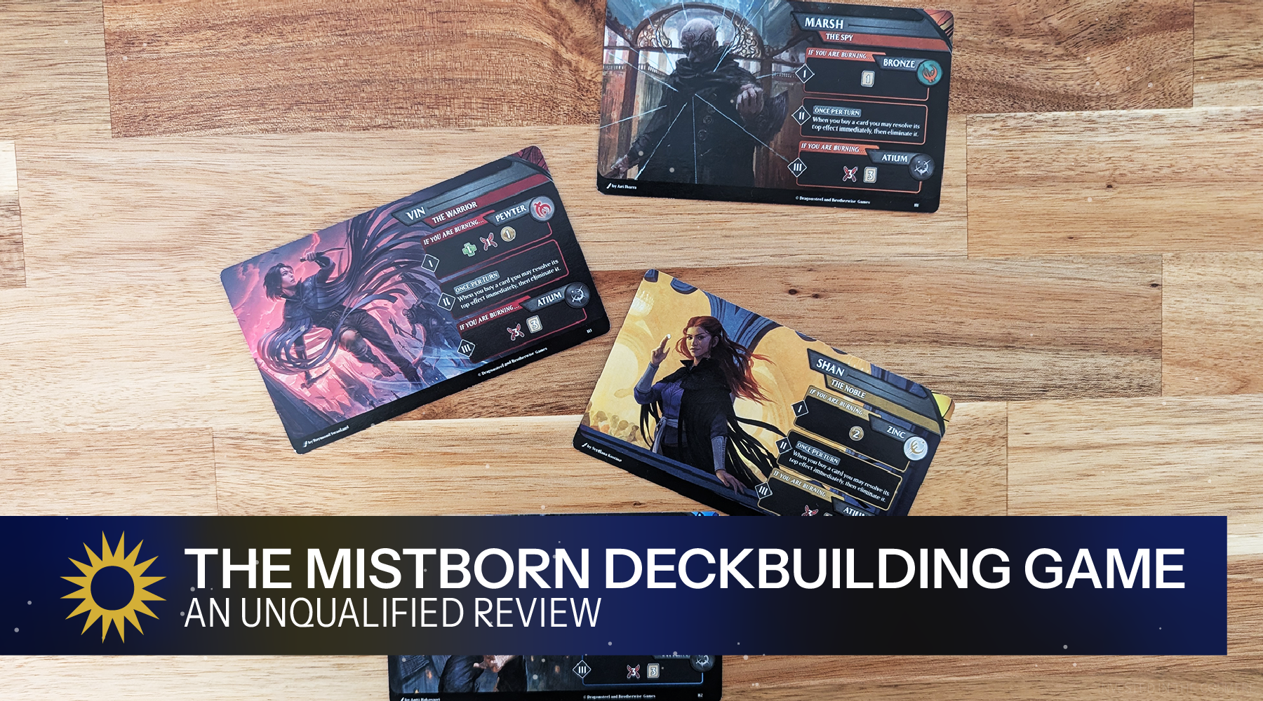 An unqualified review of the Mistborn Deckbuilding Game