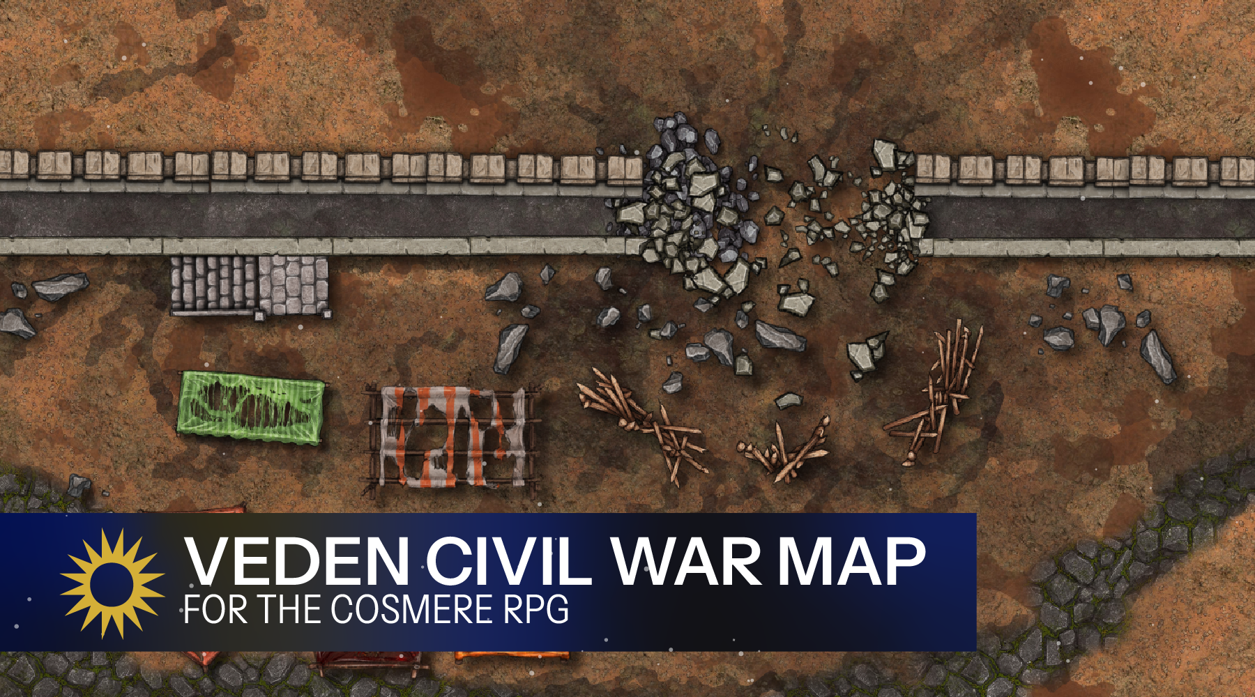 Veden Civil War Map for the Cosmere RPG