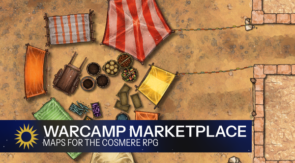 Warcamp Marketplace map for the Cosmere RPG